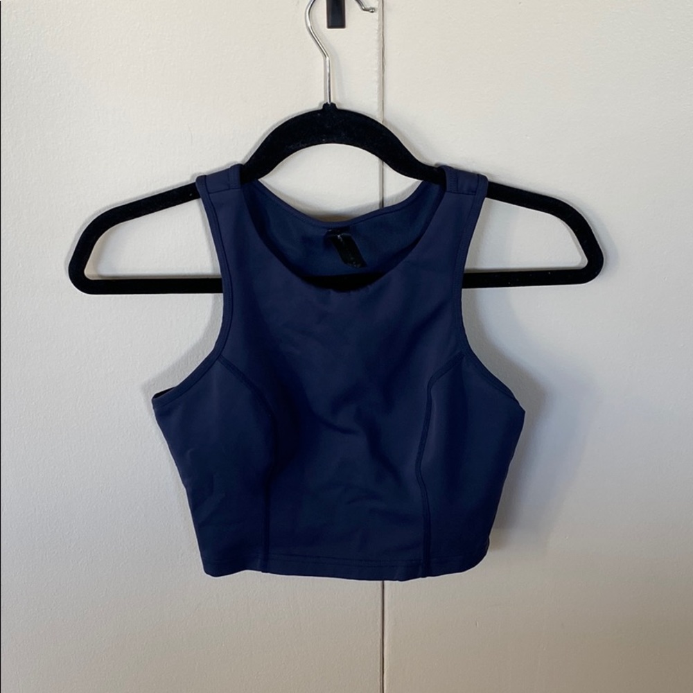 Cropped workout top